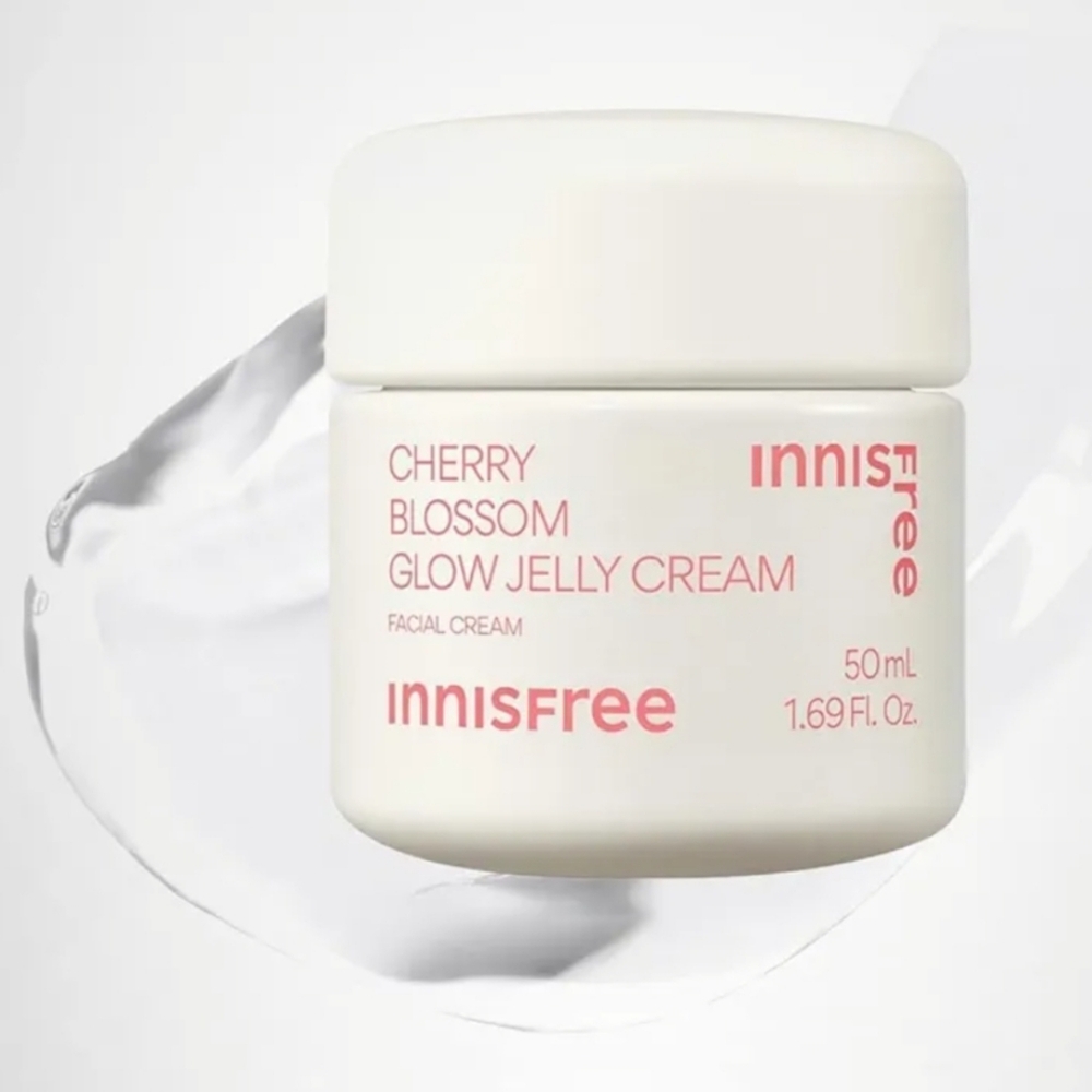 InnIsFree Cherry Blossom Glow Jelly Facial Cream Brighten + Glow 50ml Korean